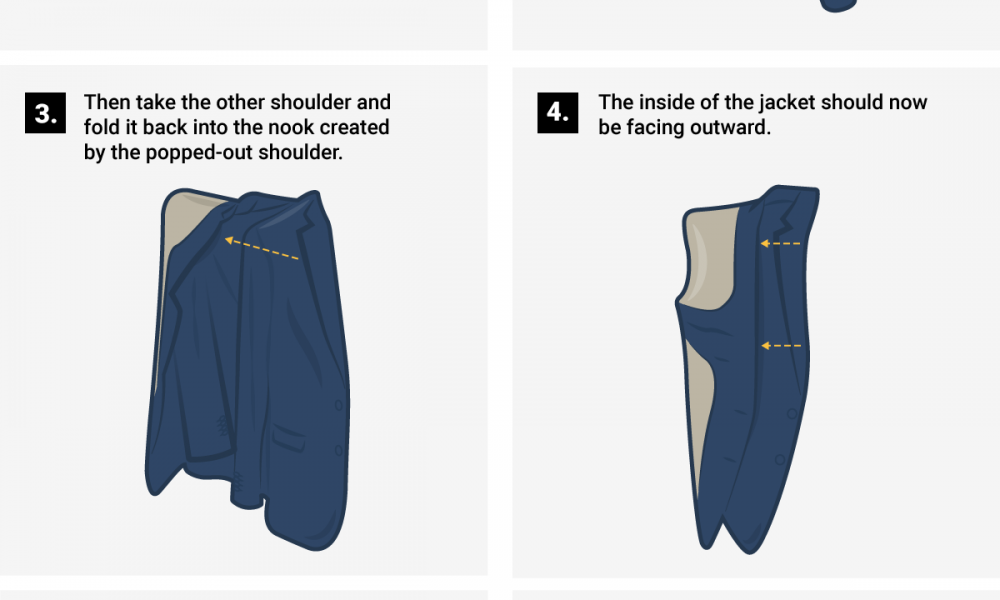 How to perfectly fold a suit jacket so it doesn't wrinkle TechKee