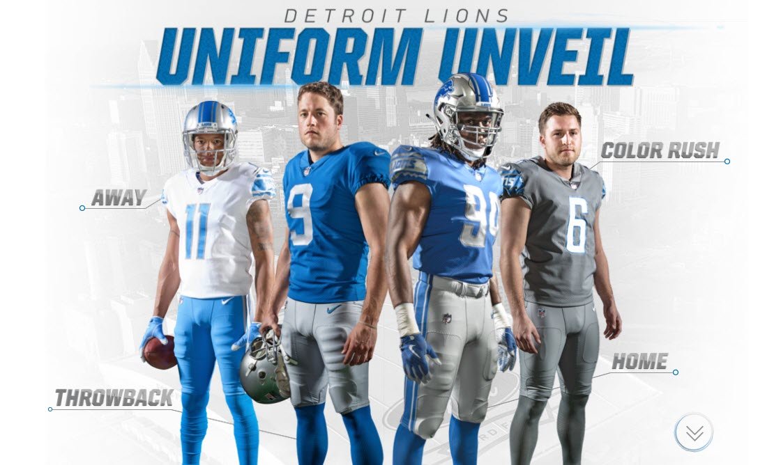 Detroit Lions introduce new uniforms and logo TechKee