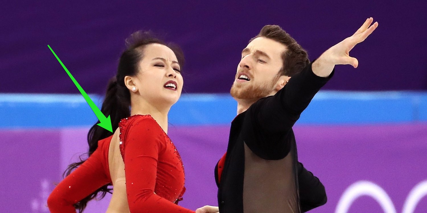 South Korean Figure Skater Suffered A Wardrobe Malfunction 5
